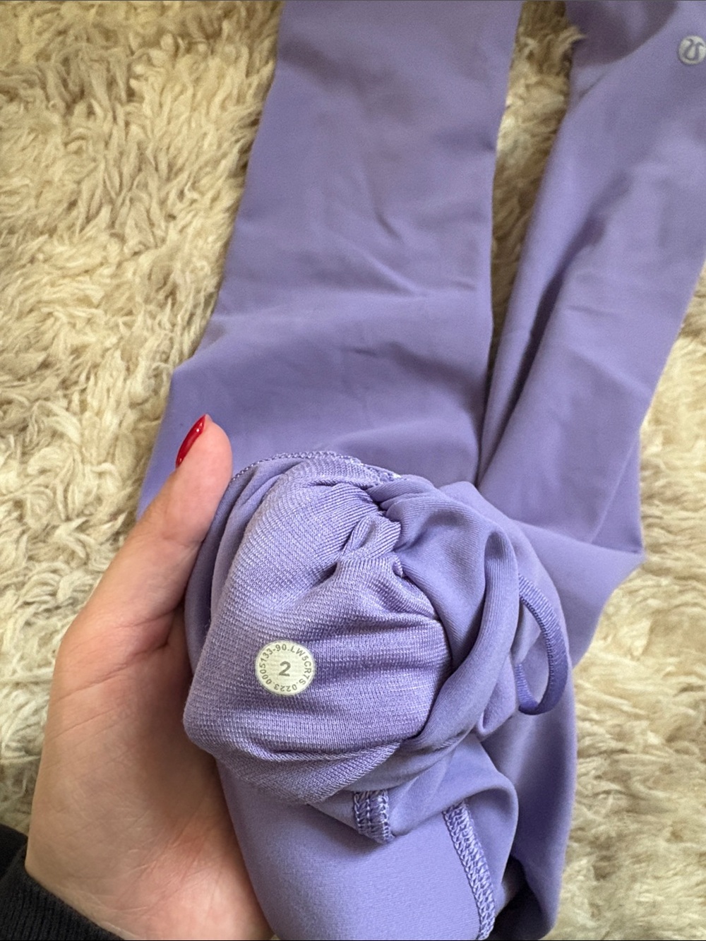 Lululemon Purple Wunder Train 25in Size 2 - Picture 2 of 4